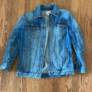 Never worn madewell oversized jean jacket
